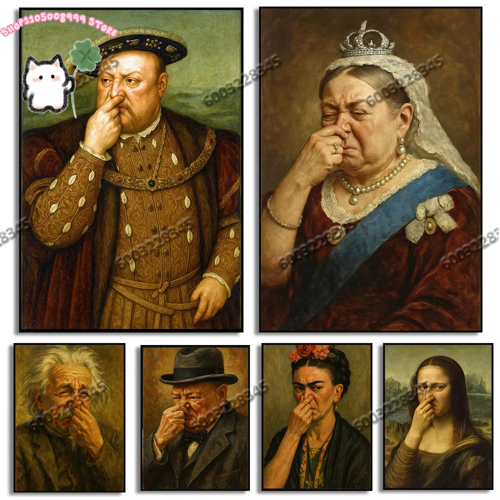 Home Bathroom Pictures - 1PC Funny Art Posters Funny Celebrity