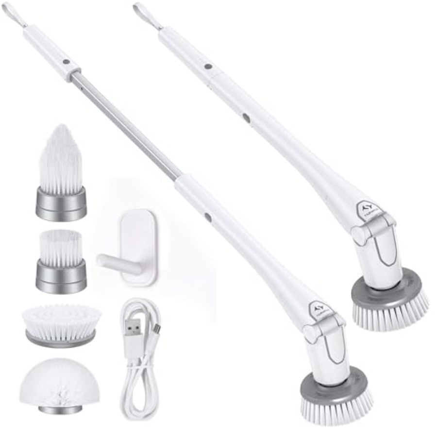 Home Bathroom Cleaning - Cordless Electric Spin Scrubber for home/bathroom/car