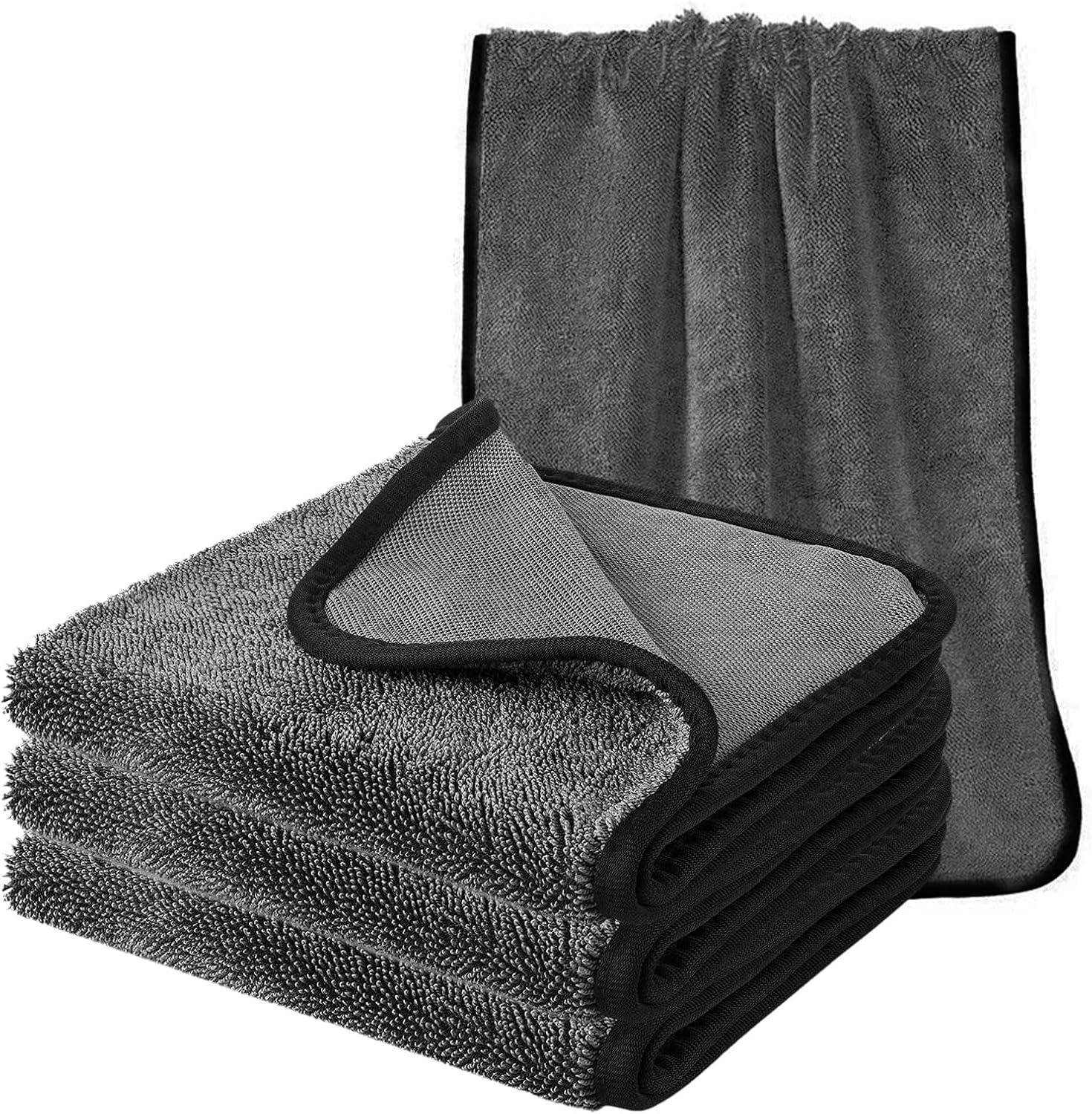 Home Bathroom Cleaning - 3-Pack Microfiber Cleaning Cloths - Super