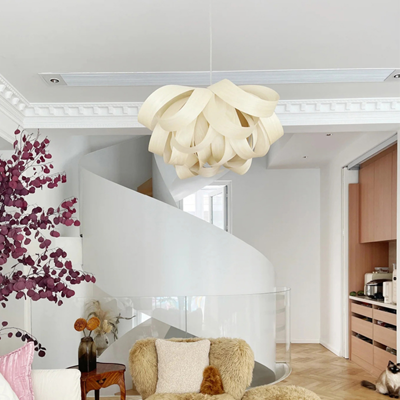 Home Outlet Bathroom - Restaurant Wooden Flowers LED Pendant Lights