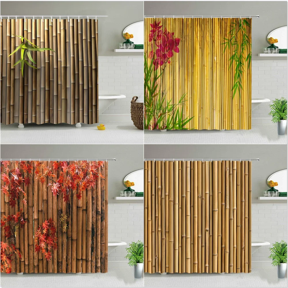 Home Center Bathroom Accessories - Chinese Style Green Bamboo Series Shower