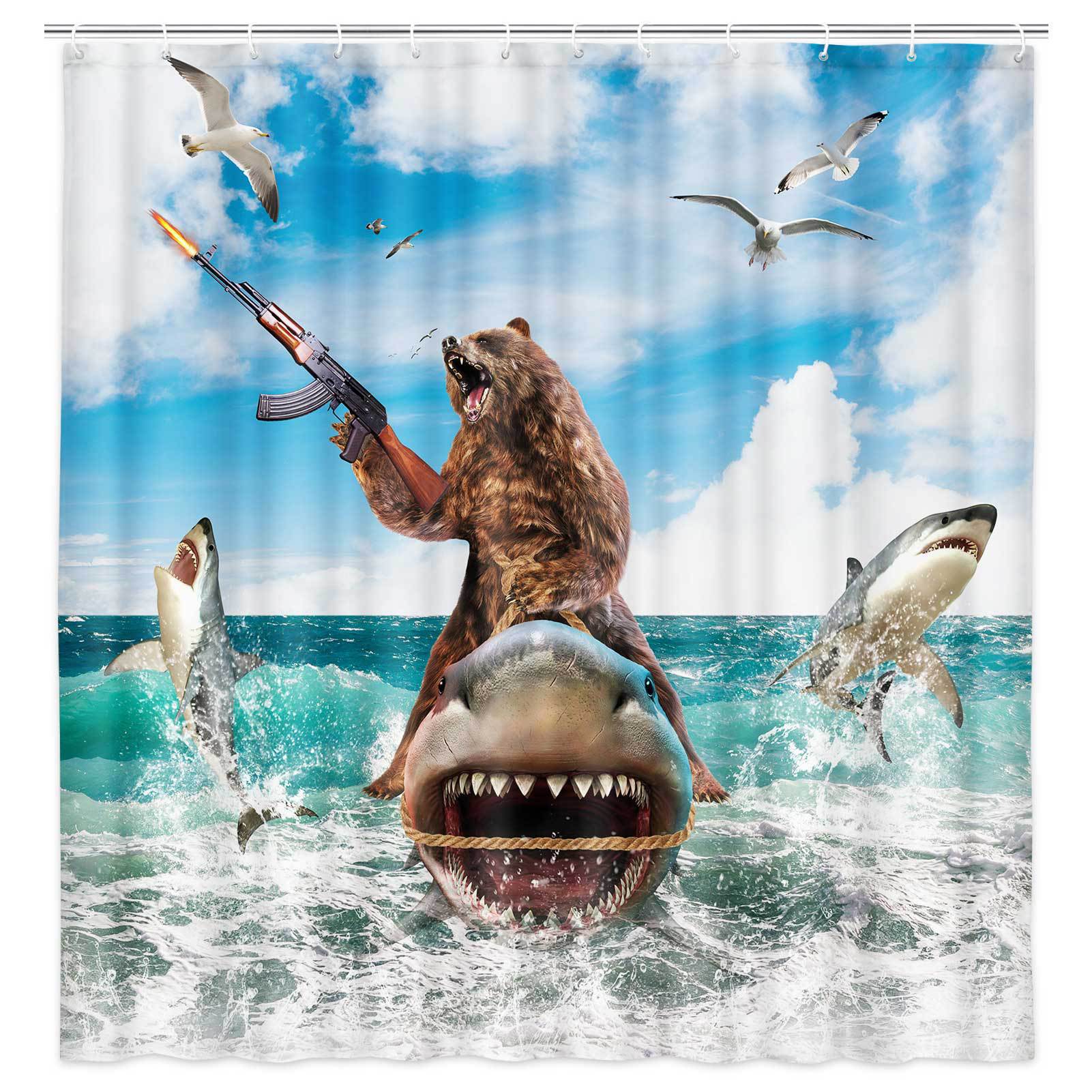 VIKAMA Shower Curtain Cat Funn - огляд і ціна Home Bathroom Partition