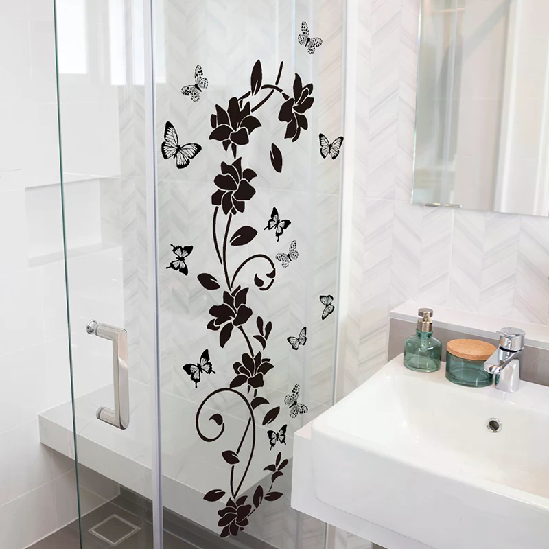 Black Floral Iris Vine Mirror  - огляд і ціна Jet Home Bathroom