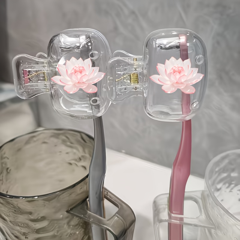 Beautiful Lotus 2pcs Toothbrus - огляд і ціна Toothbrush Holder Set
