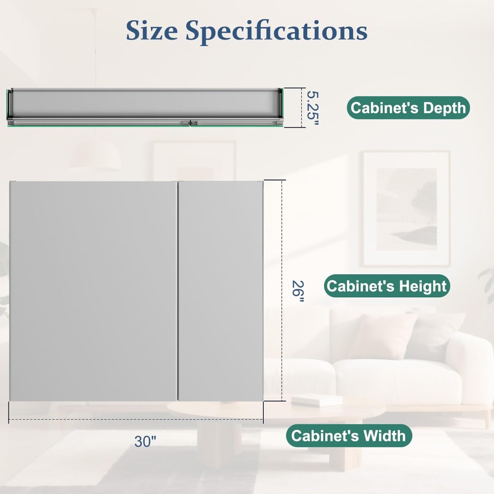 Bathroom Medicine Cabinet with - огляд і ціна Home Bathroom Furniture