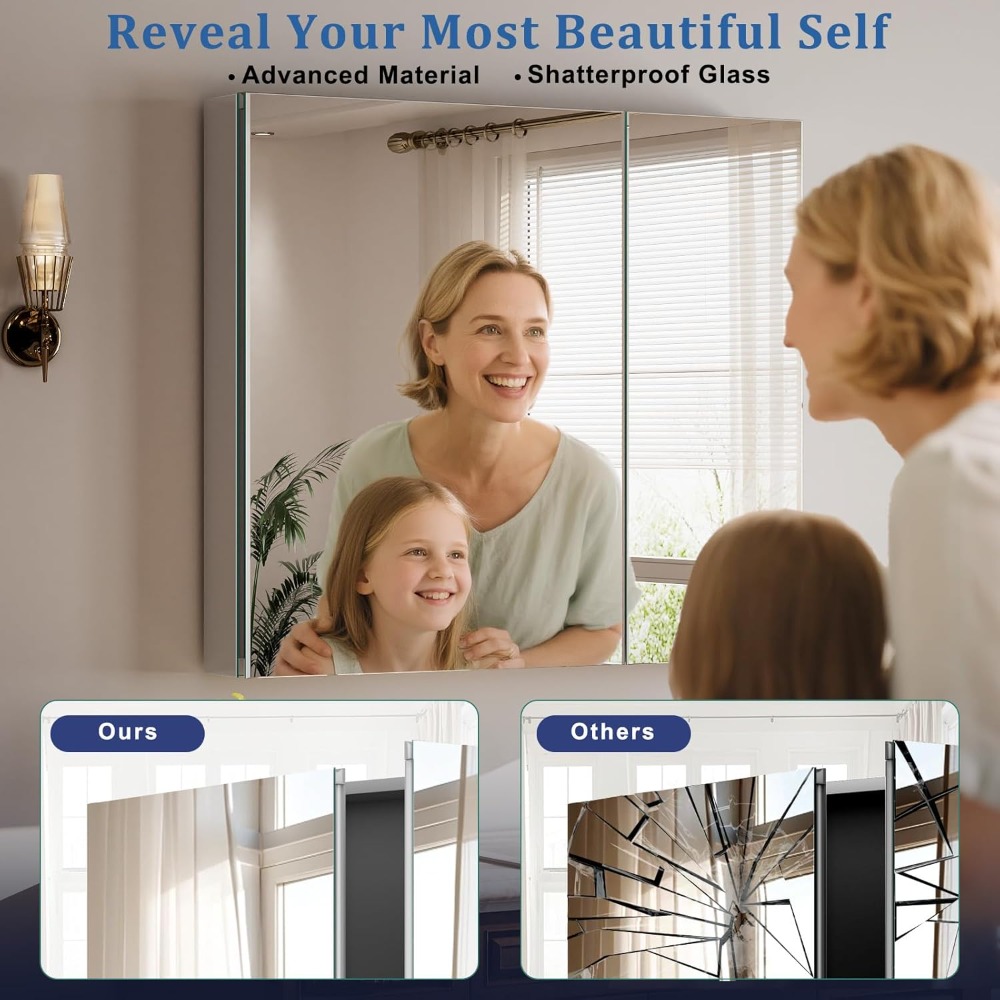 Bathroom Medicine Cabinet with - огляд і ціна Home Bathroom Furniture