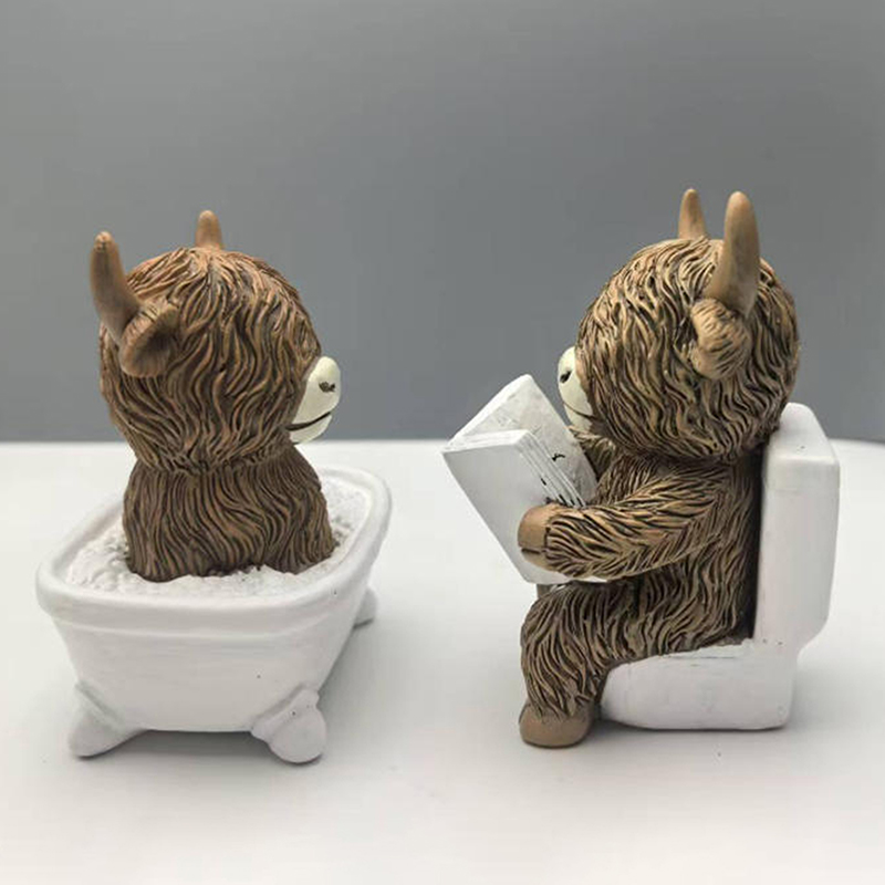Cute Scottish Highland Cow Res - огляд і ціна Jet Home Bathroom