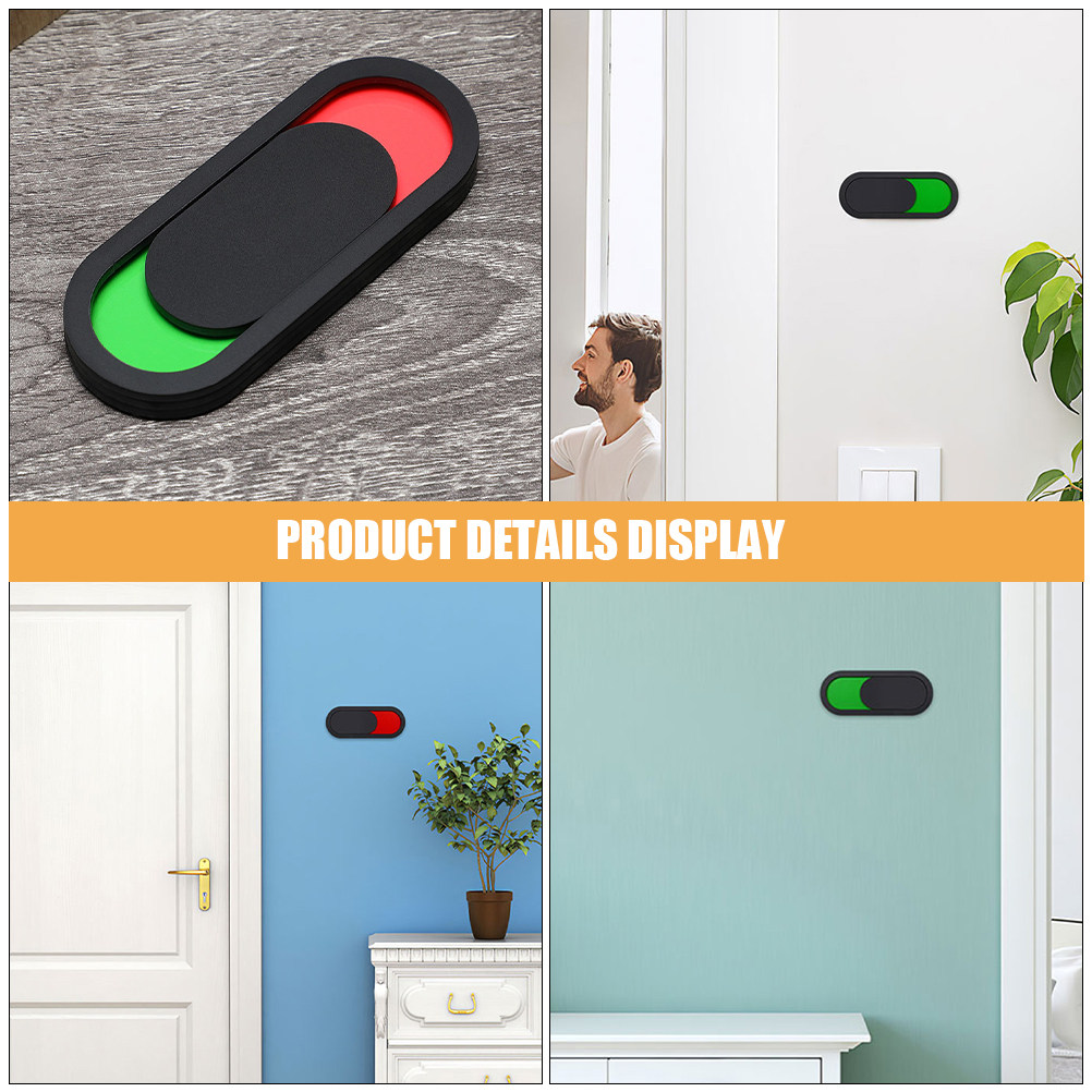 4Pcs Easy-Clean Slider Door Si - огляд і ціна Home Bathroom Occupied Sign