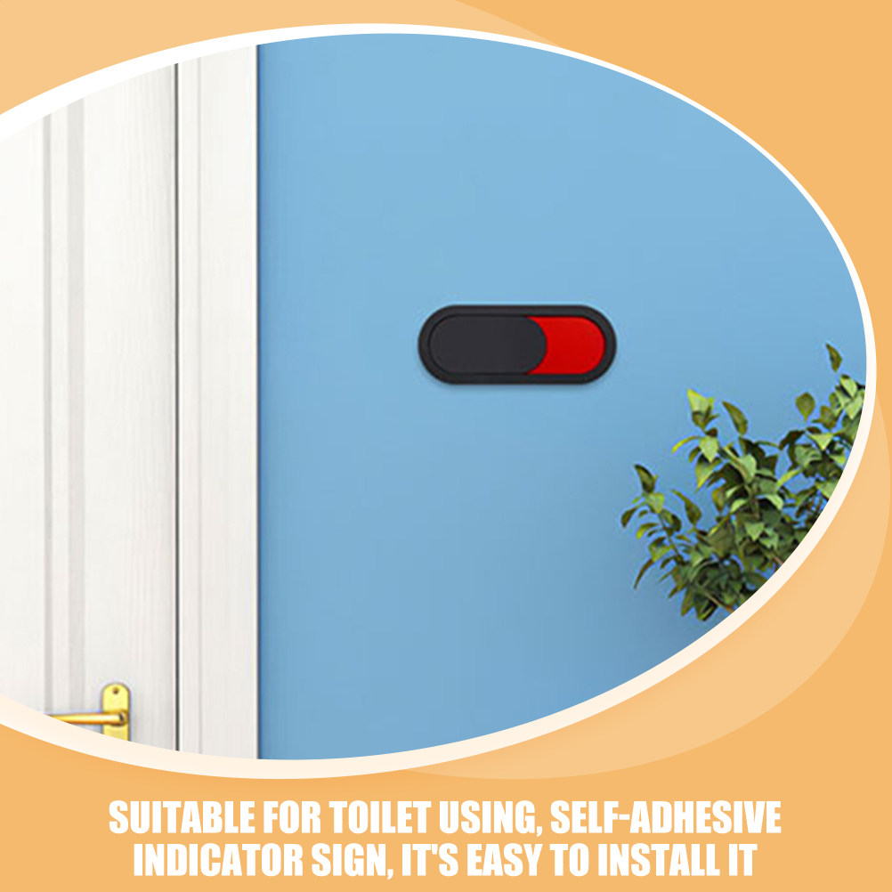 4Pcs Easy-Clean Slider Door Si - огляд і ціна Home Bathroom Occupied Sign