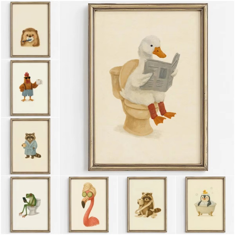 1PC Frameless Cute Animal Bubb - огляд і ціна Home Bathroom Pictures