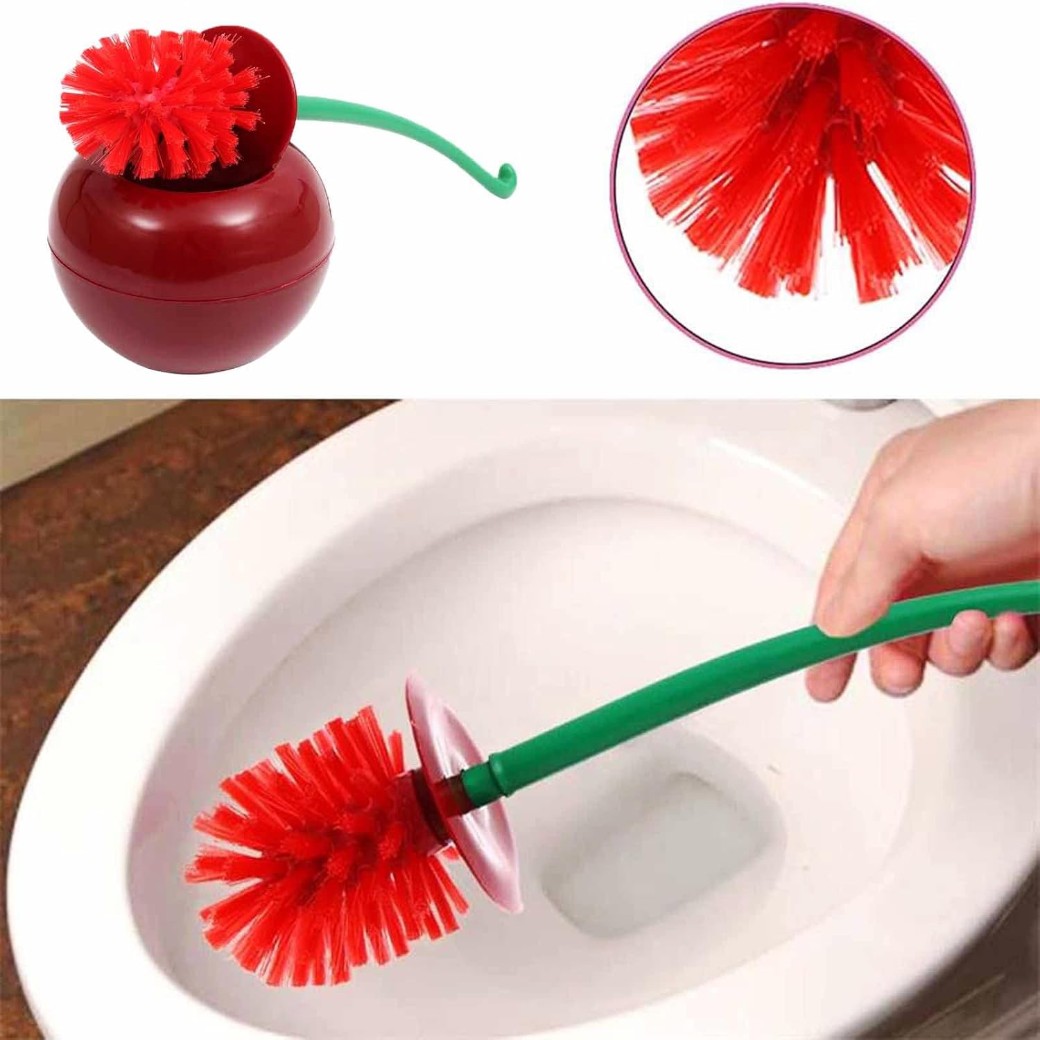 Cute Cherry Shaped Toilet Brus - огляд і ціна Home Bathroom Cleaning