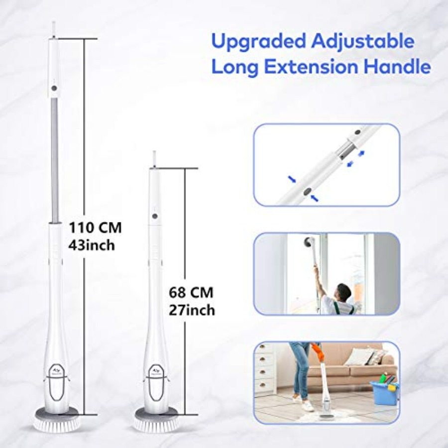 Cordless Electric Spin Scrubbe - огляд і ціна Home Bathroom Cleaning