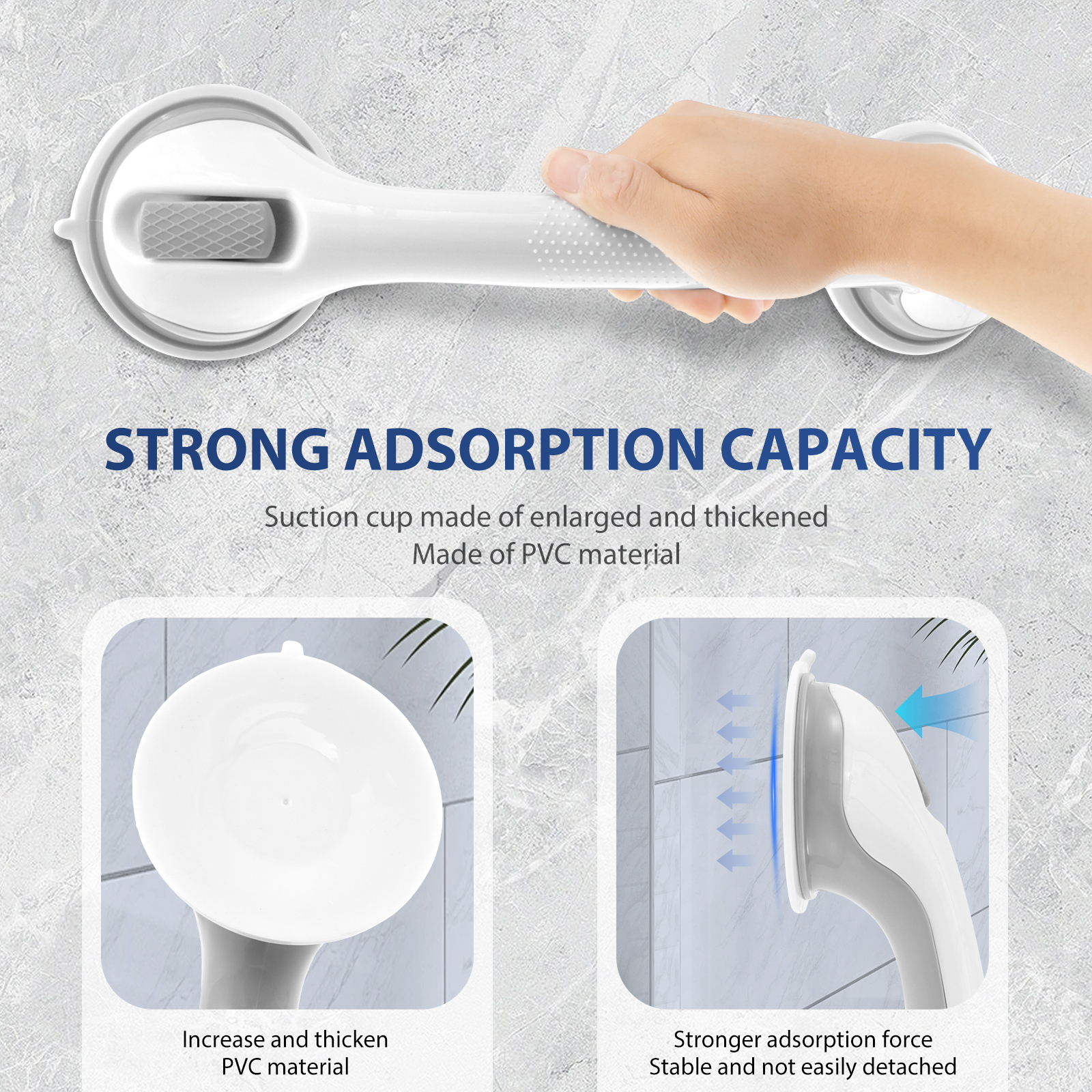 2Pcs Shower Handle Nonslip Sho - огляд і ціна Home Bathroom Grab Bar
