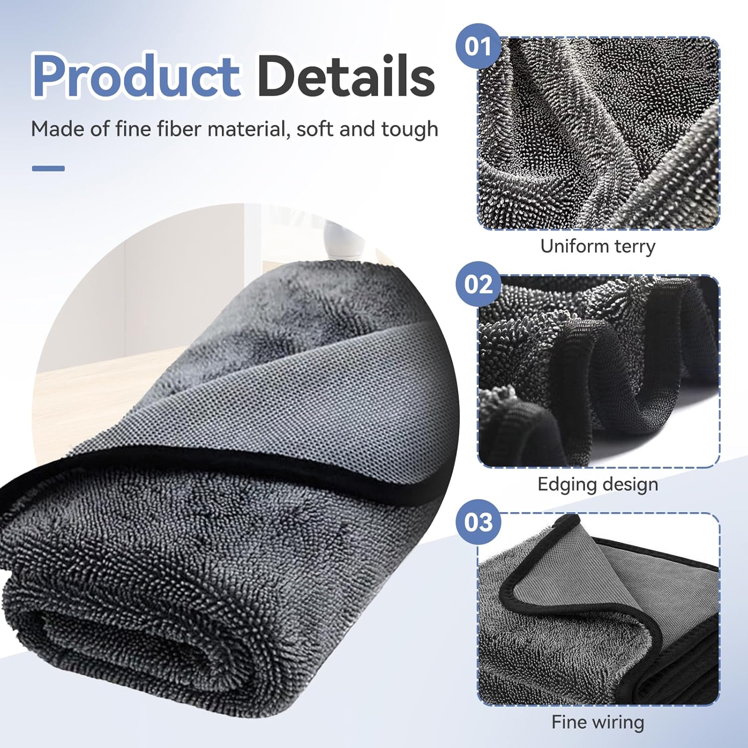 3-Pack Microfiber Cleaning Clo - огляд і ціна Home Bathroom Cleaning