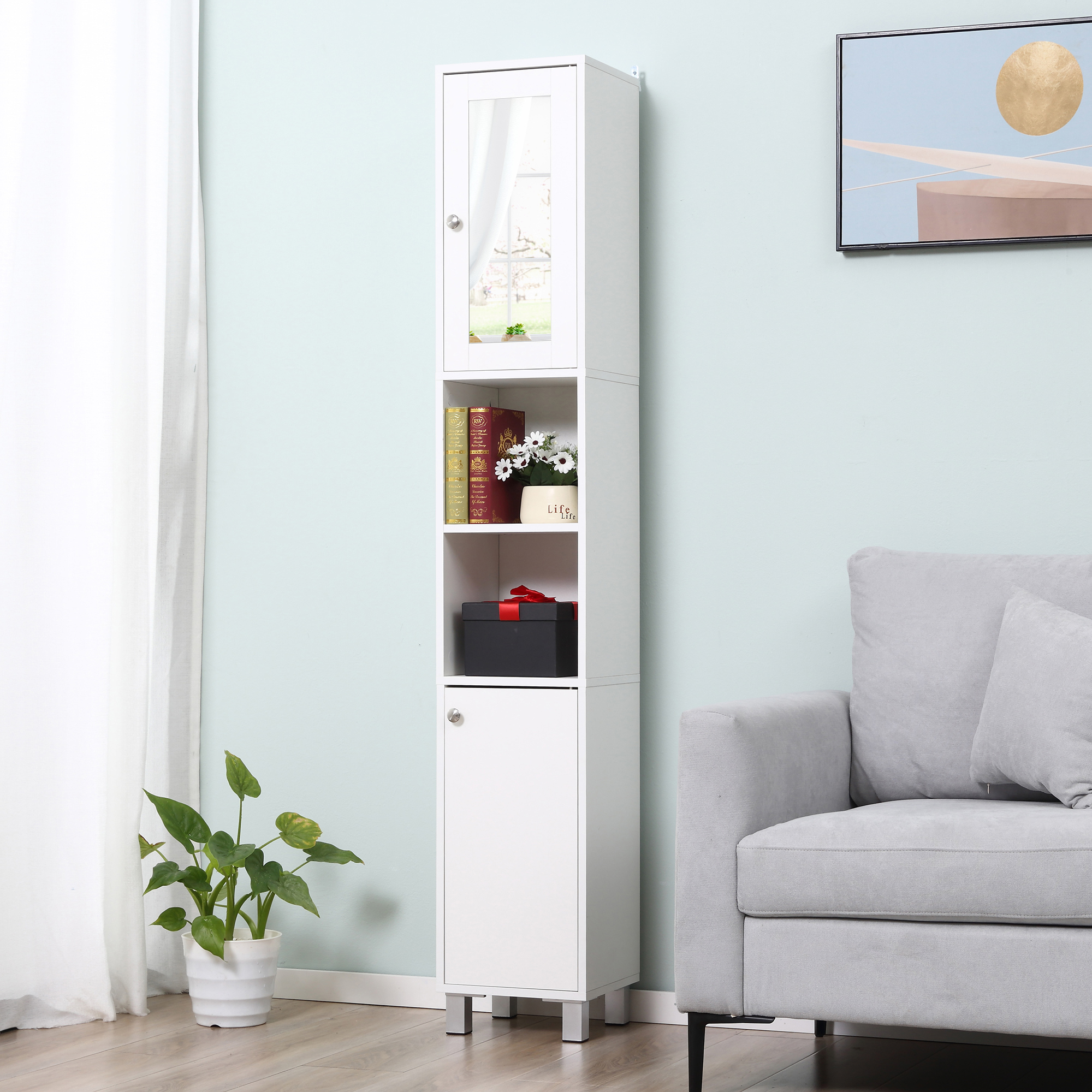 Kleankin Tall Bathroom Storage - огляд і ціна Home Bathroom Furniture