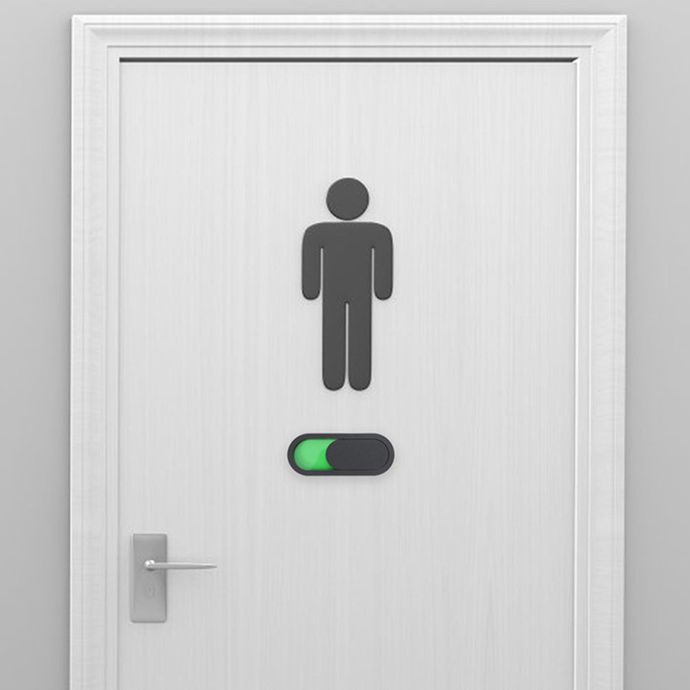 2Pcs Door Status Sign Stable O - огляд і ціна Home Bathroom Occupied Sign
