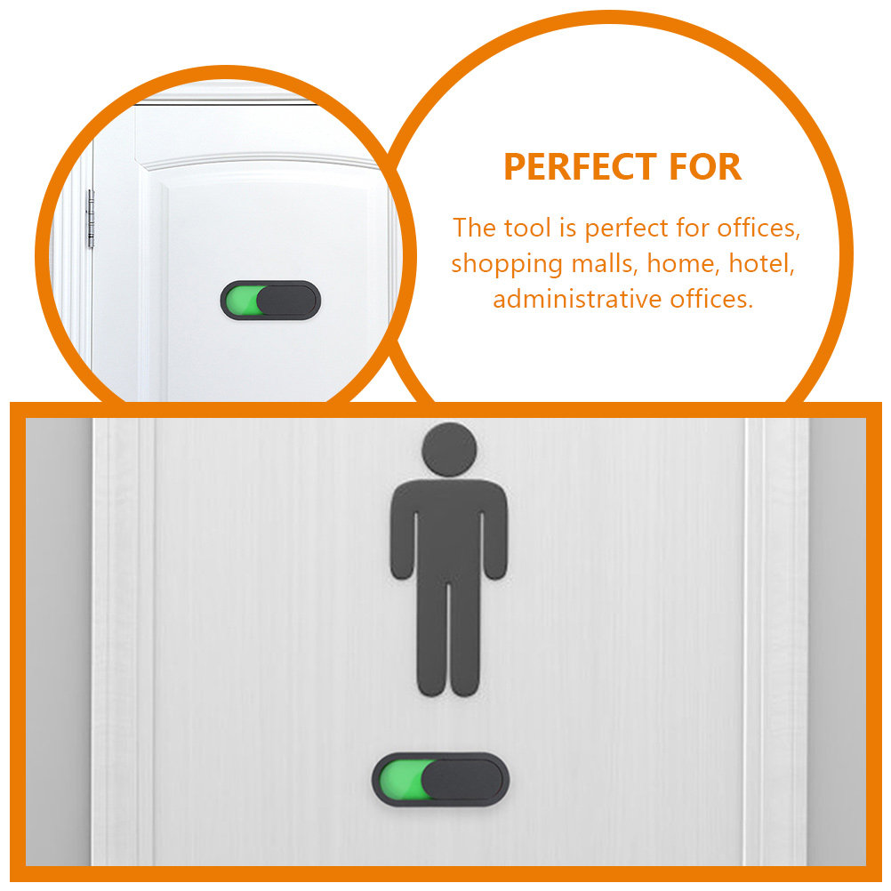 2Pcs Door Status Sign Stable O - огляд і ціна Home Bathroom Occupied Sign