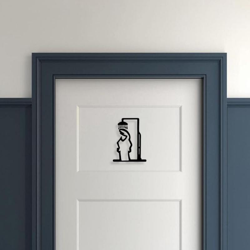 New Black Shower Figure Wall D - огляд і ціна Jet Home Bathroom