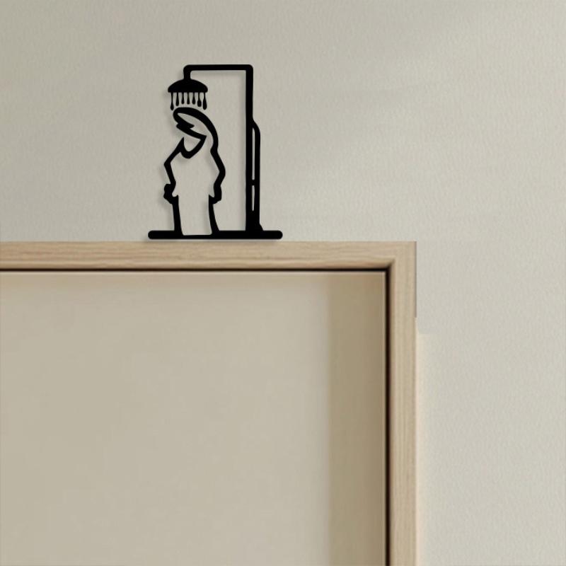 New Black Shower Figure Wall D - огляд і ціна Jet Home Bathroom