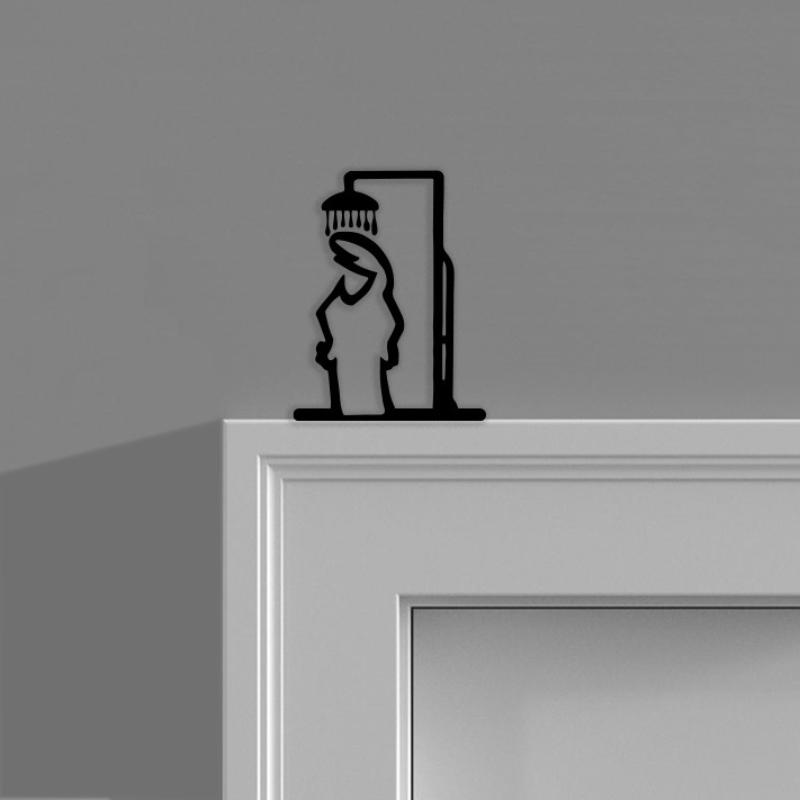 New Black Shower Figure Wall D - огляд і ціна Jet Home Bathroom