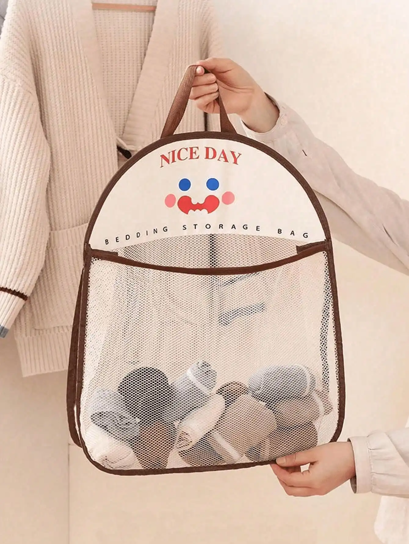 4pcs Hanging Mesh Storage Bags - огляд і ціна Home Essentials Bathroom Organizer