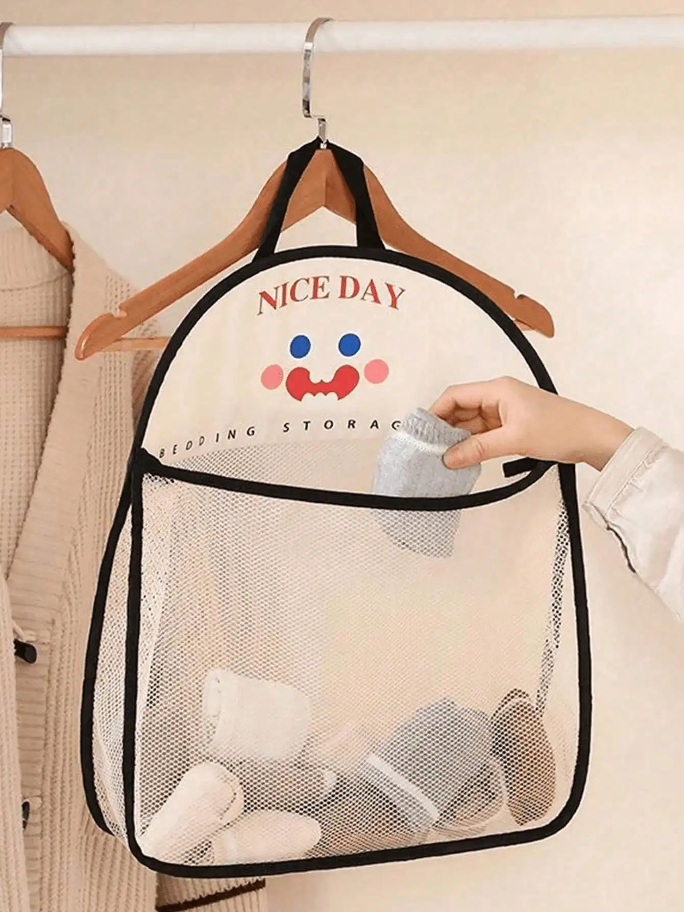4pcs Hanging Mesh Storage Bags - огляд і ціна Home Essentials Bathroom Organizer