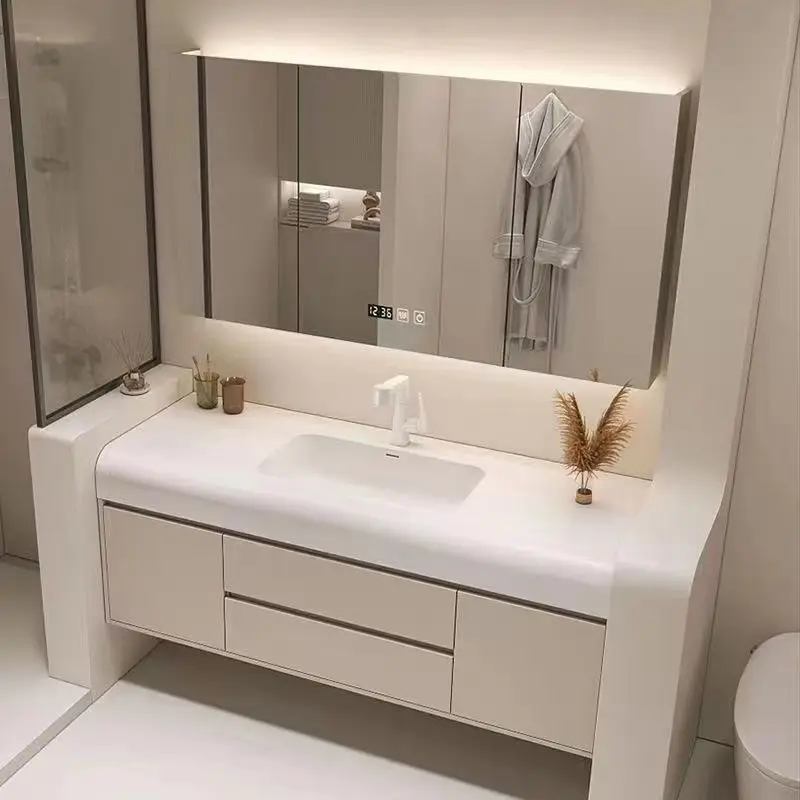 Light Luxury Bathroom Cabinet  - огляд і ціна Home Bathroom Vanity Combo