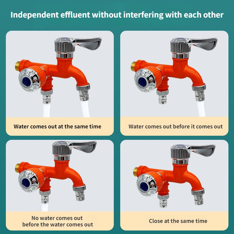 Faucet Double Outlet Dual Cont - огляд і ціна Home Outlet Bathroom