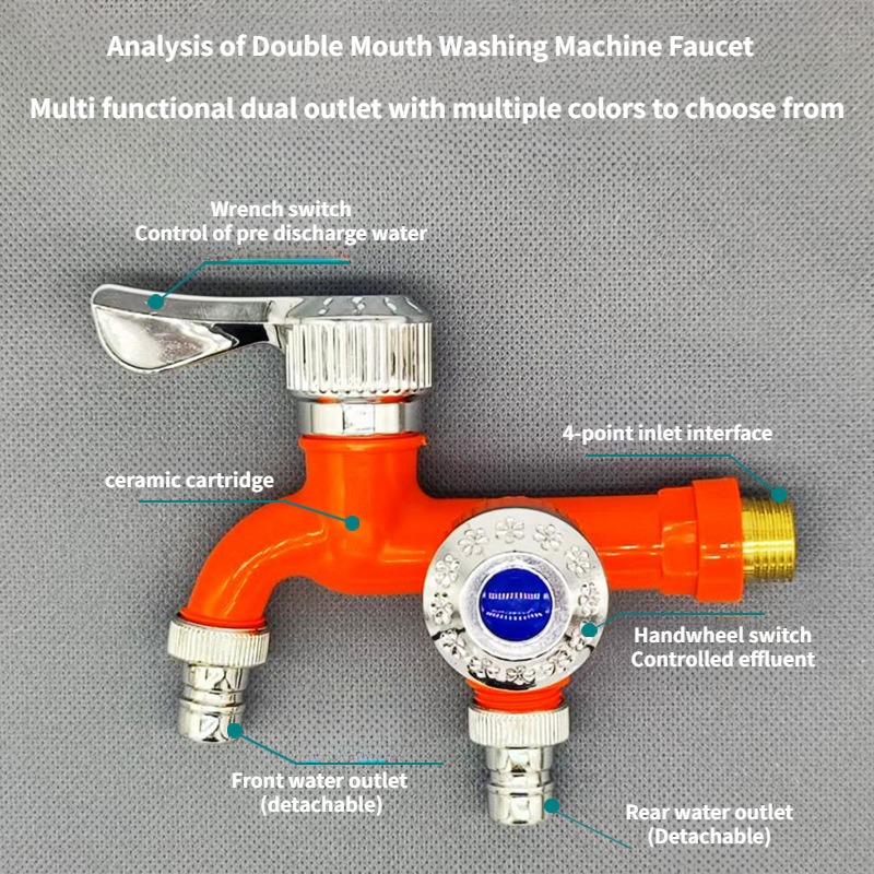 Faucet Double Outlet Dual Cont - огляд і ціна Home Outlet Bathroom