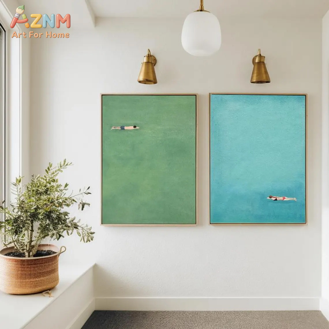 AZNM Minimalist Swimmer Canvas - огляд і ціна Home Bathroom Pictures