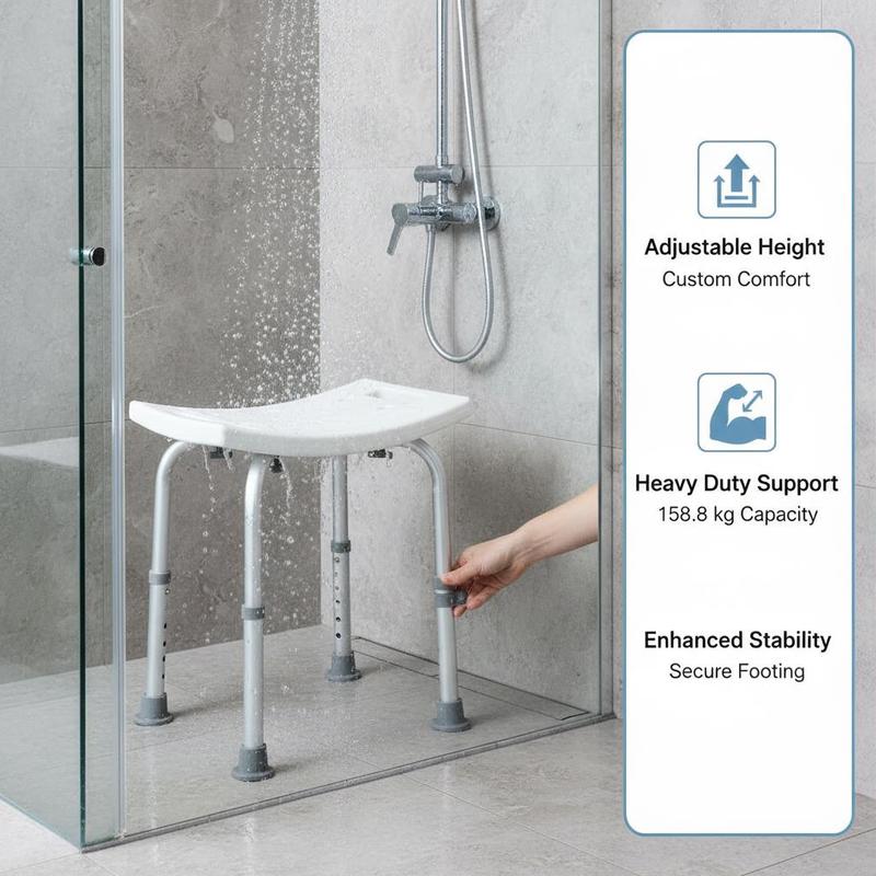 Bath Bench 13-19 Inch For Bath - огляд і ціна Home Bathroom Furniture