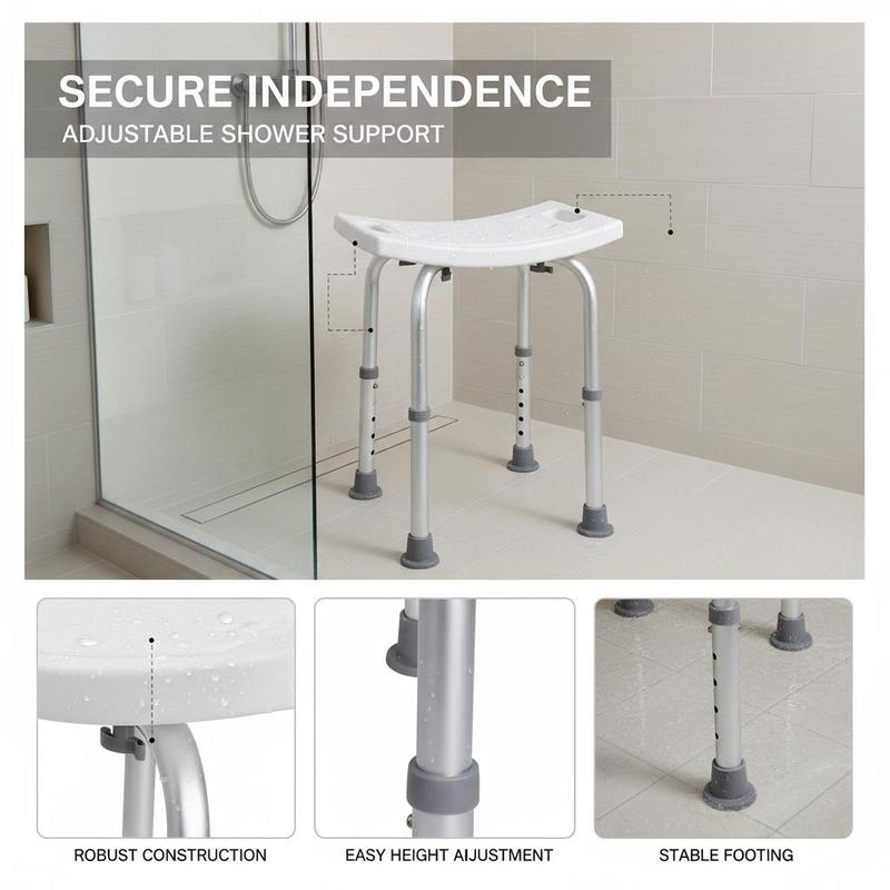 Bath Bench 13-19 Inch For Bath - огляд і ціна Home Bathroom Furniture