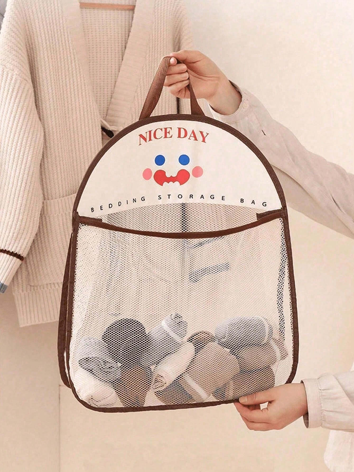 1/2pcs Hanging Mesh Storage Ba - огляд і ціна Home Essentials Bathroom Organizer