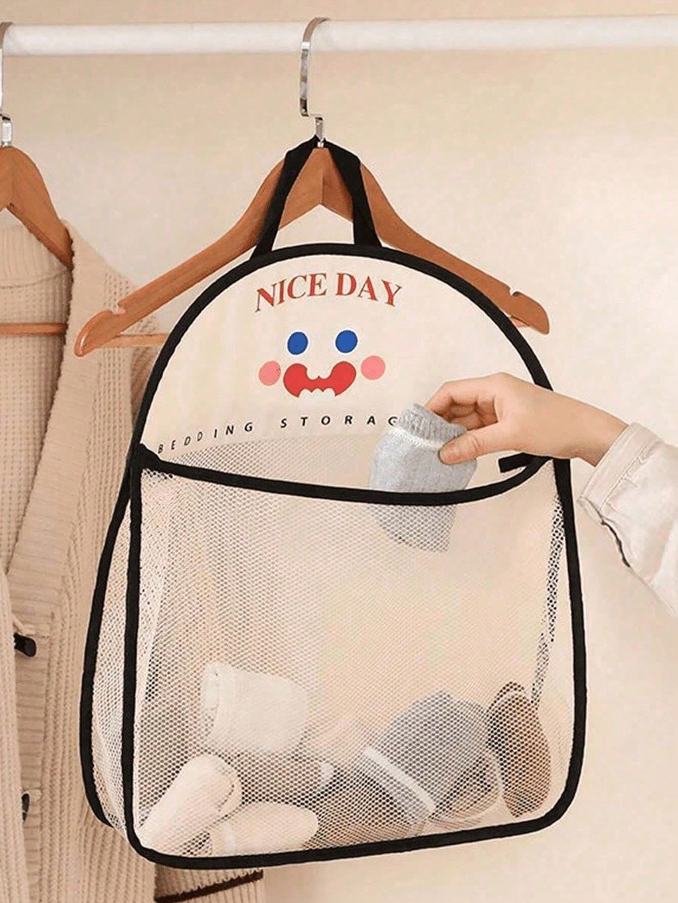 1/2pcs Hanging Mesh Storage Ba - огляд і ціна Home Essentials Bathroom Organizer