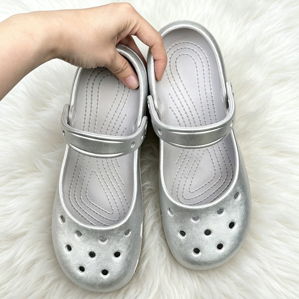 Summer New Silver Slip-on Clog - огляд і ціна Home Bath