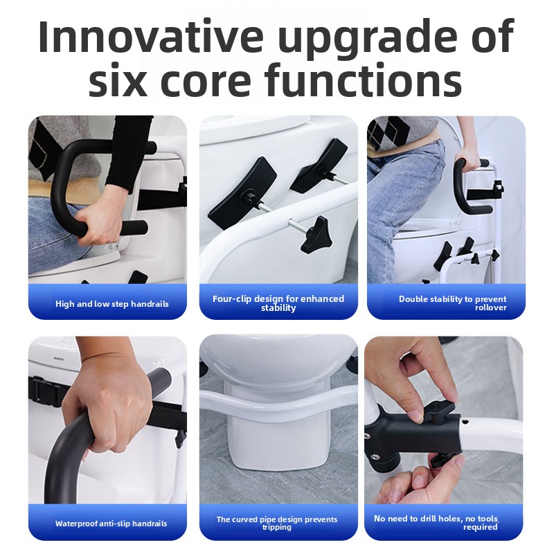 Elderly Toilet Grab Bars — Hom - огляд і ціна Home Bathroom Grab Bar