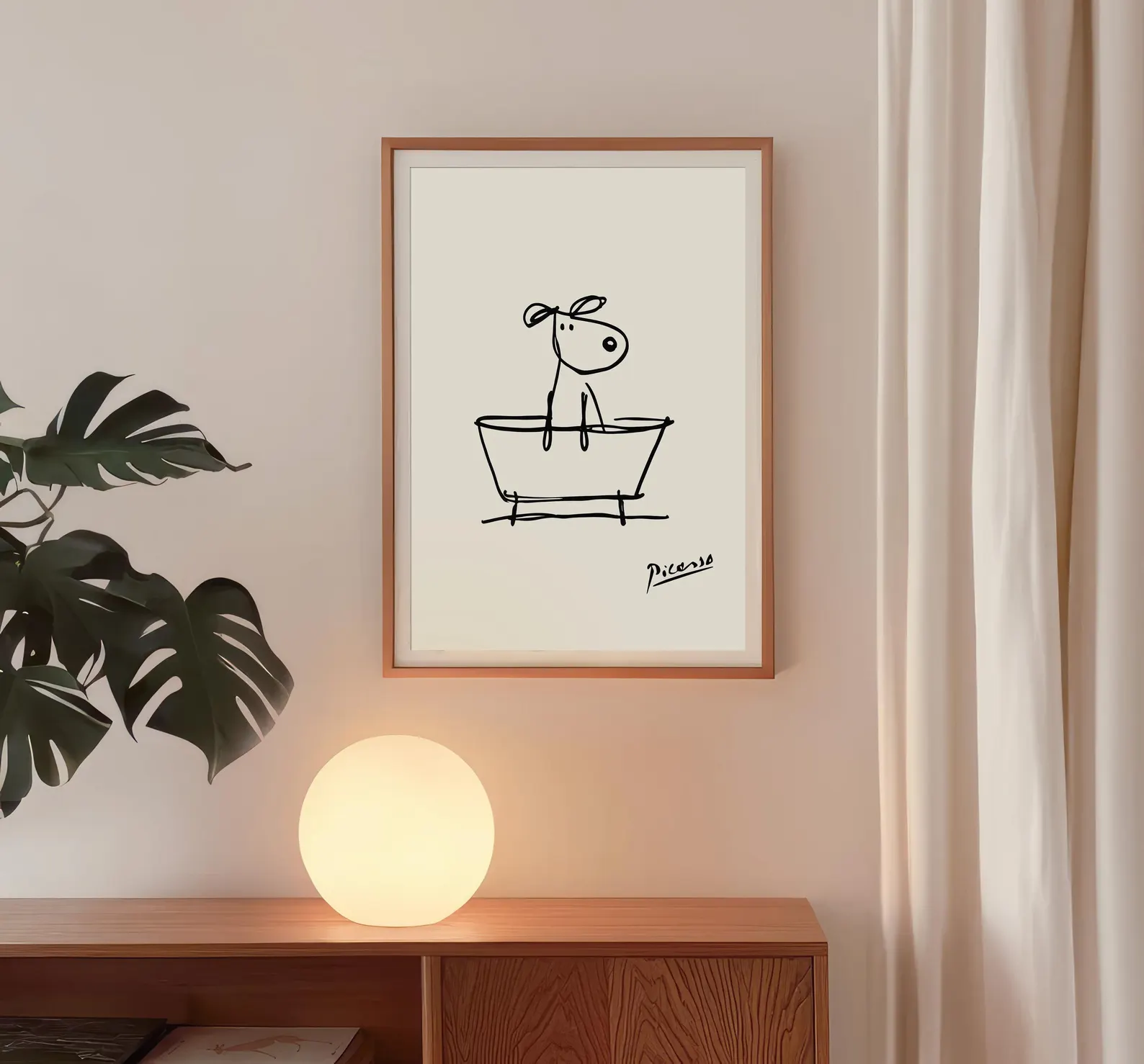 Dog in a Bathtub Wall Art Prin - огляд і ціна Home Bathroom Pictures