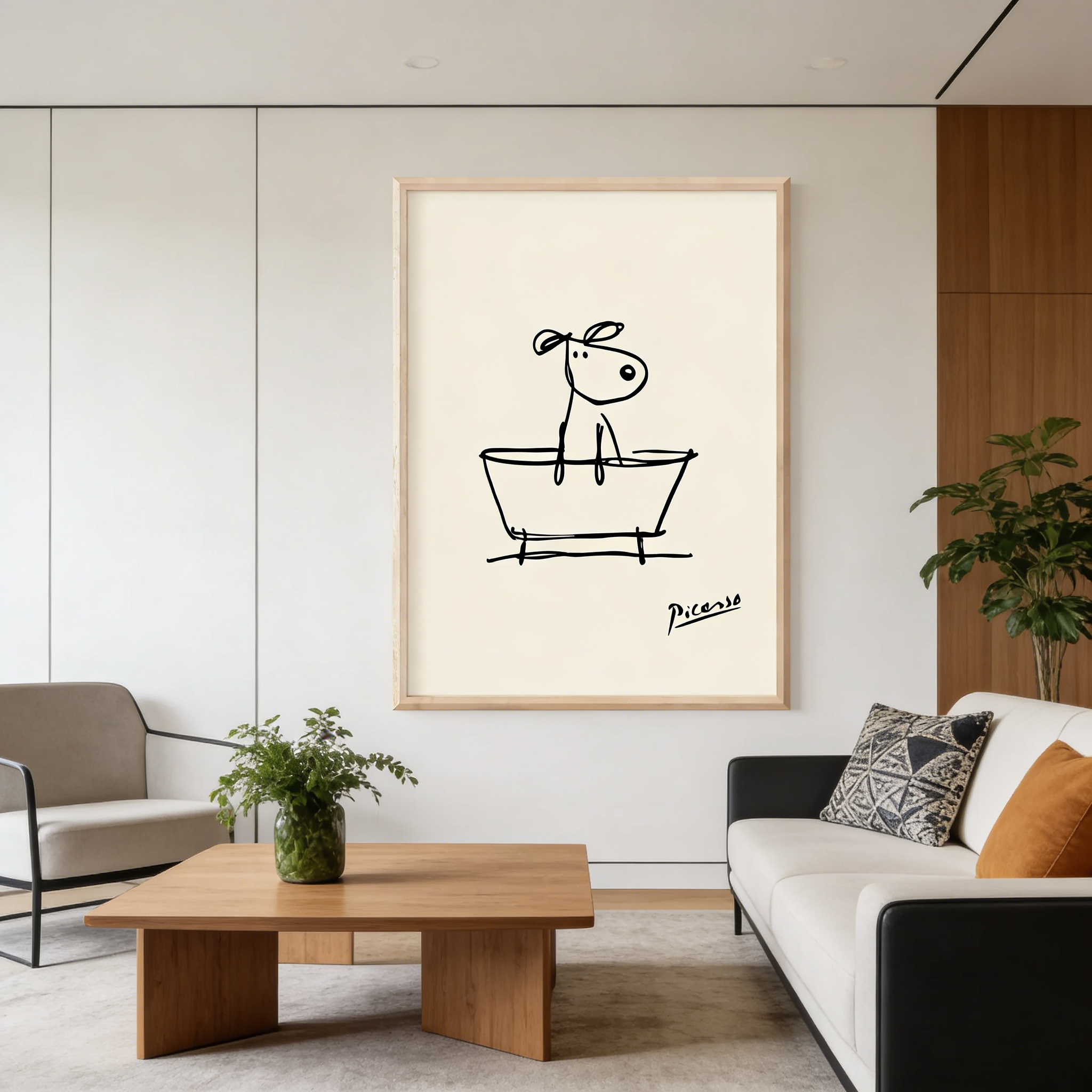 Dog in a Bathtub Wall Art Prin - огляд і ціна Home Bathroom Pictures
