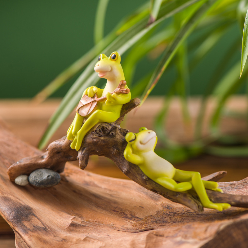 Resin Funny Frog Figurines For - огляд і ціна Home Center Bathroom Accessories