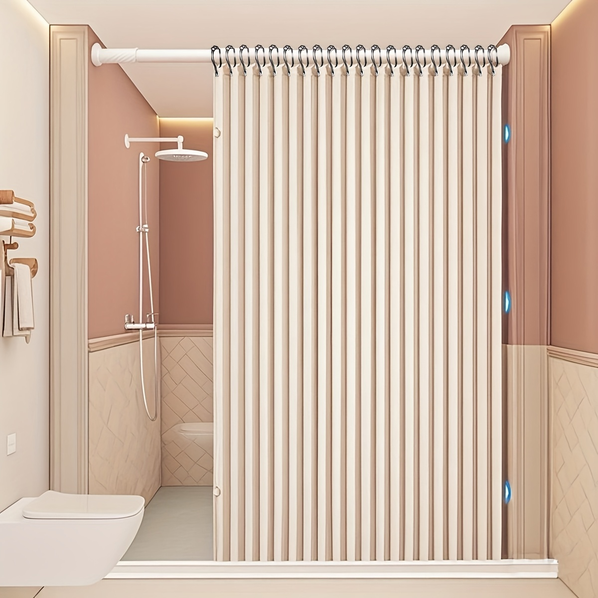 Fashionable Foldable Double-Si - огляд і ціна Home Bathroom Partition