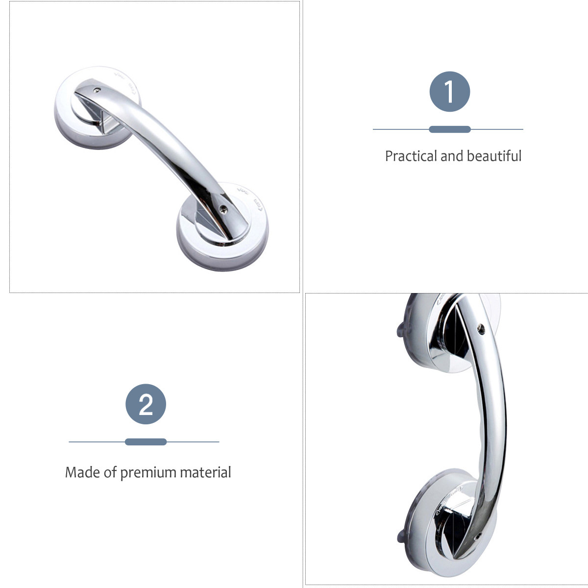 Heavy Duty Suction Shower Hand - огляд і ціна Home Bathroom Grab Bar