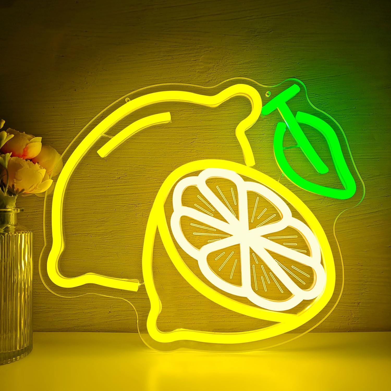 Lemon Neon Sign Dimmable LED L - огляд і ціна Home And Bathroom