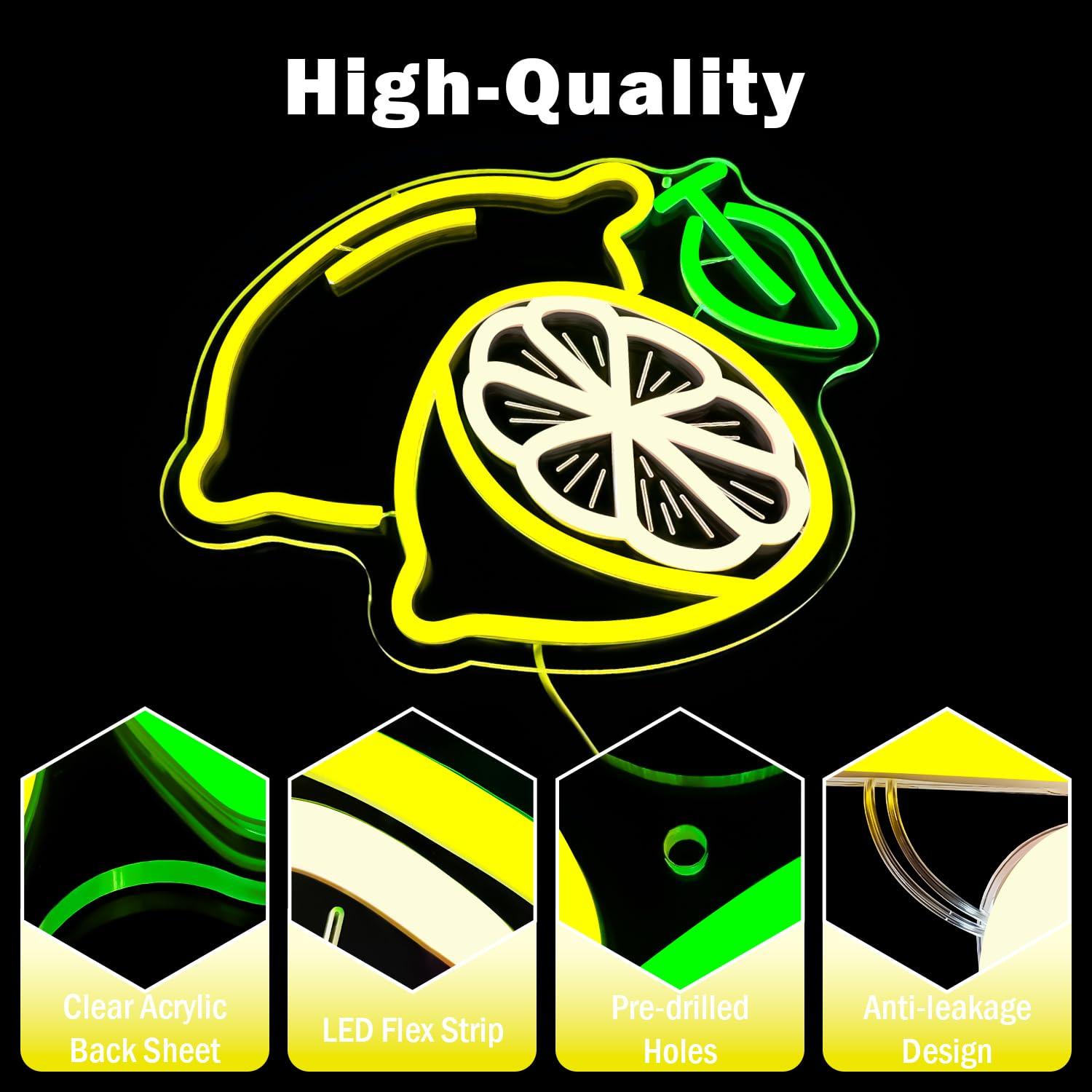 Lemon Neon Sign Dimmable LED L - огляд і ціна Home And Bathroom