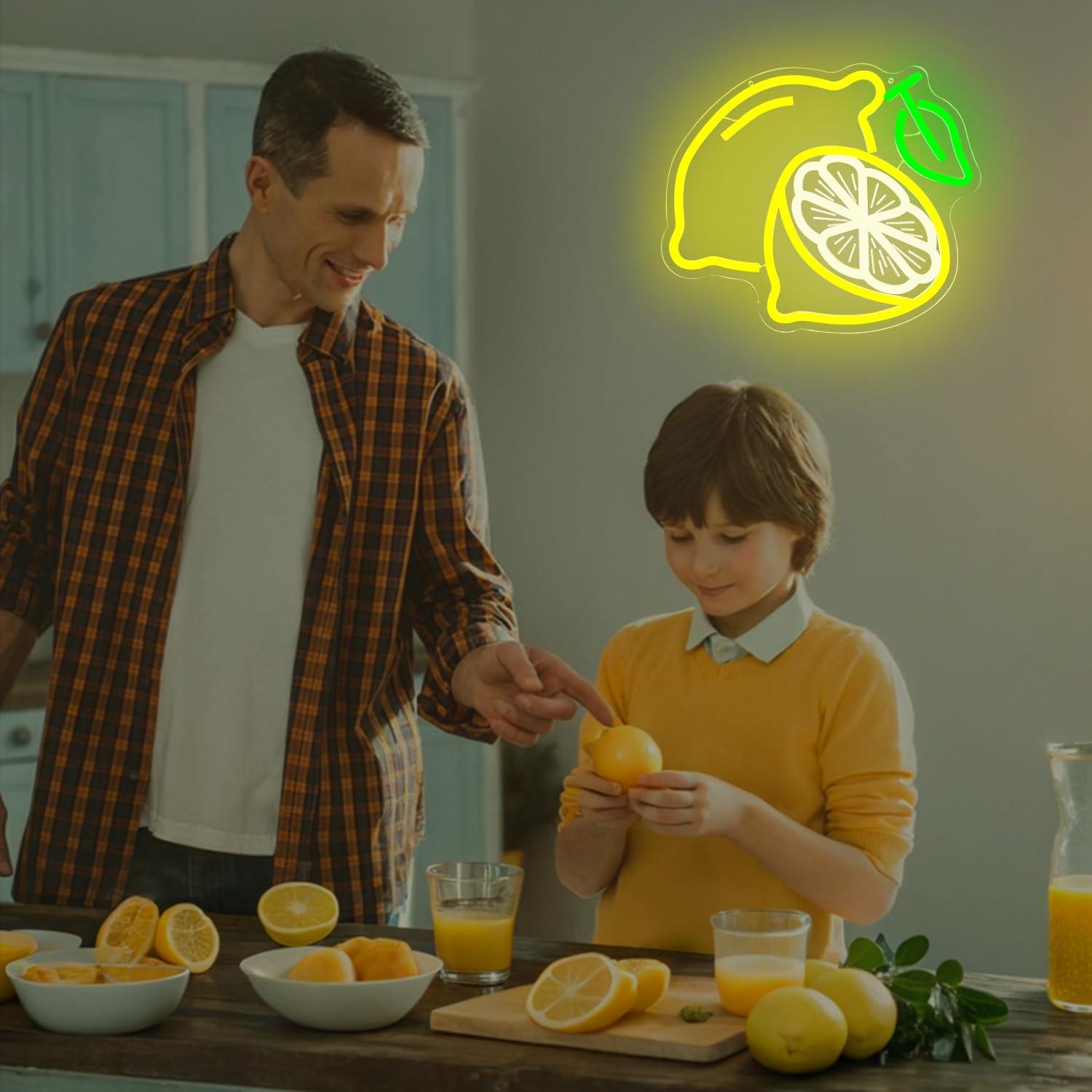 Lemon Neon Sign Dimmable LED L - огляд і ціна Home And Bathroom