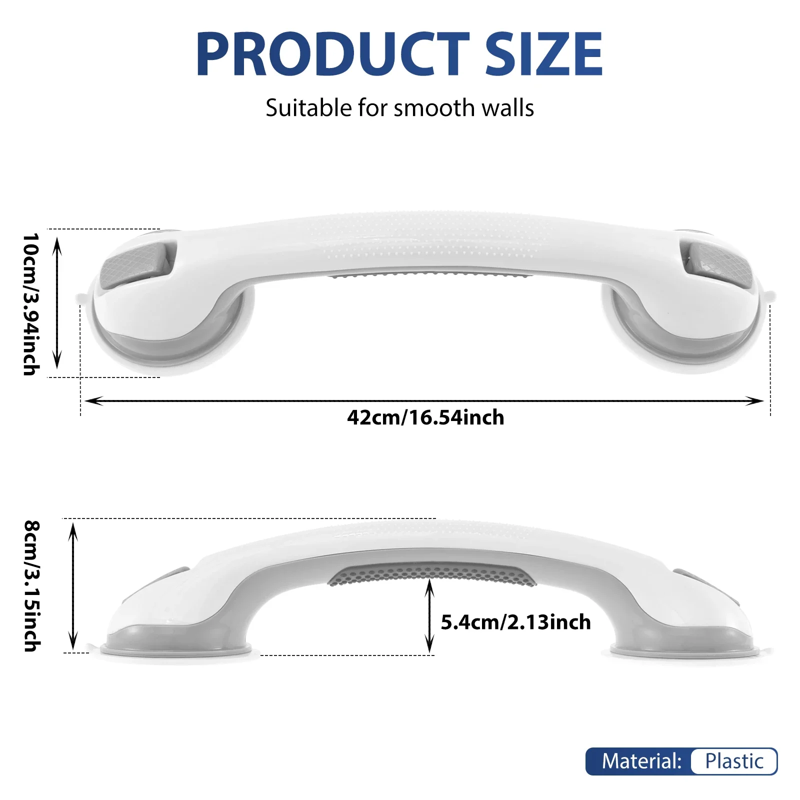 2Pcs Shower Grab Bar Nonslip S - огляд і ціна Home Bathroom Grab Bar