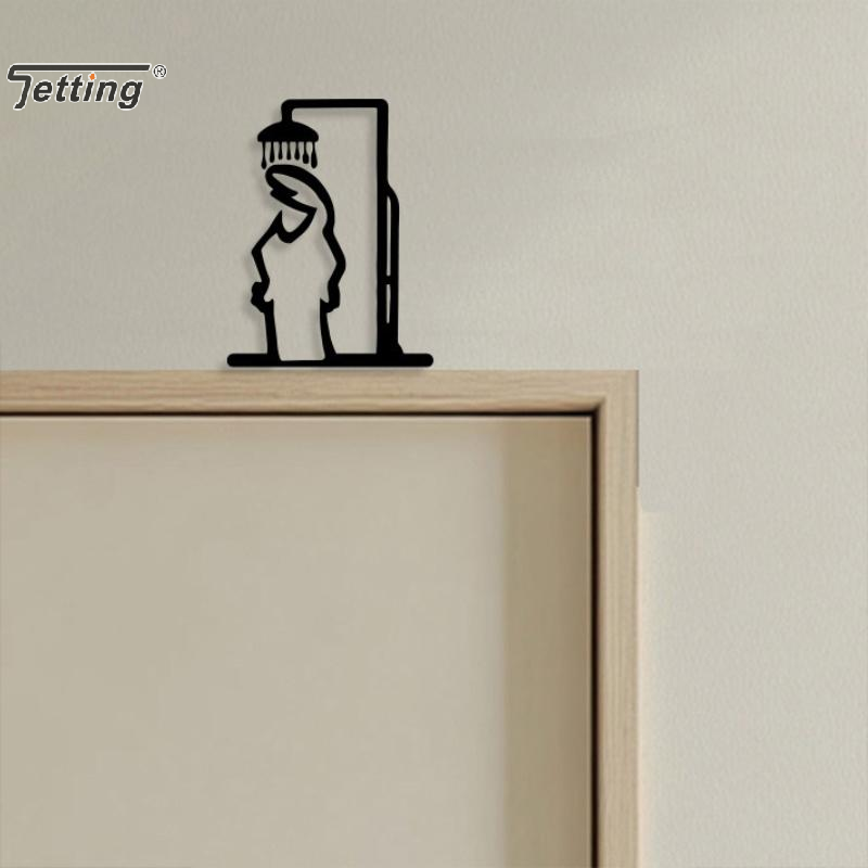 Black Shower Figure Wall Decor - огляд і ціна Jet Home Bathroom