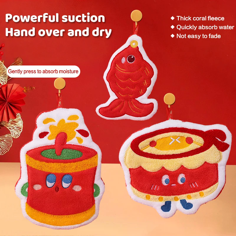New Year's Creative Hand Towel - огляд і ціна Jet Home Bathroom