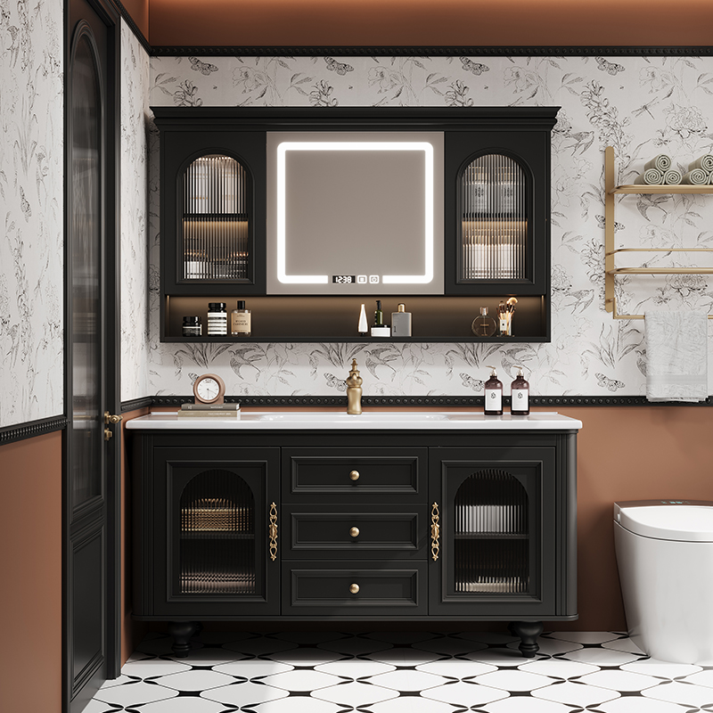 French Retro Bathroom Cabinet  - огляд і ціна Home Bathroom Vanity Combo