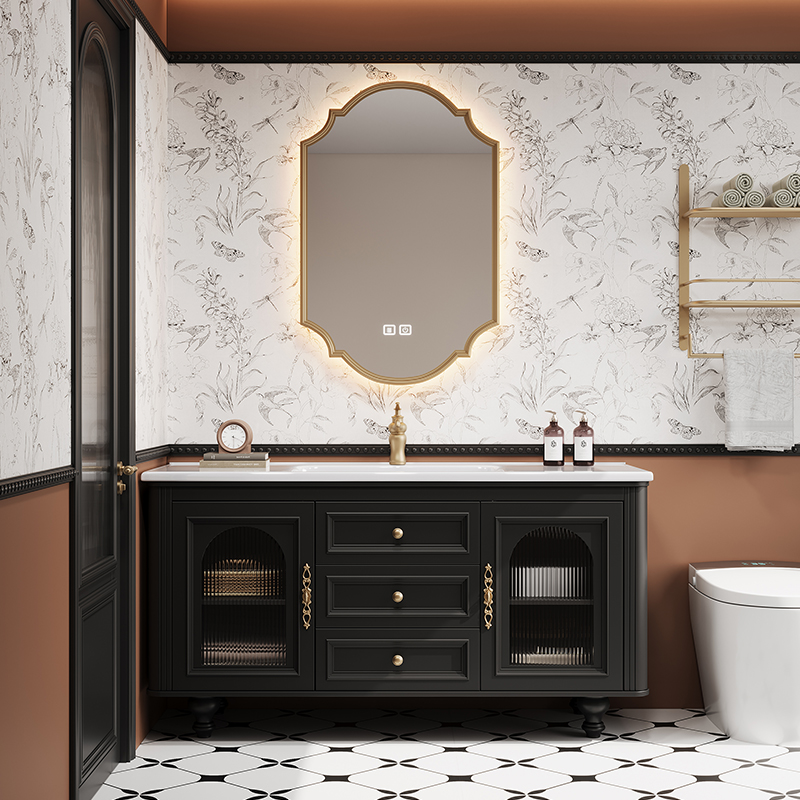 French Retro Bathroom Cabinet  - огляд і ціна Home Bathroom Vanity Combo