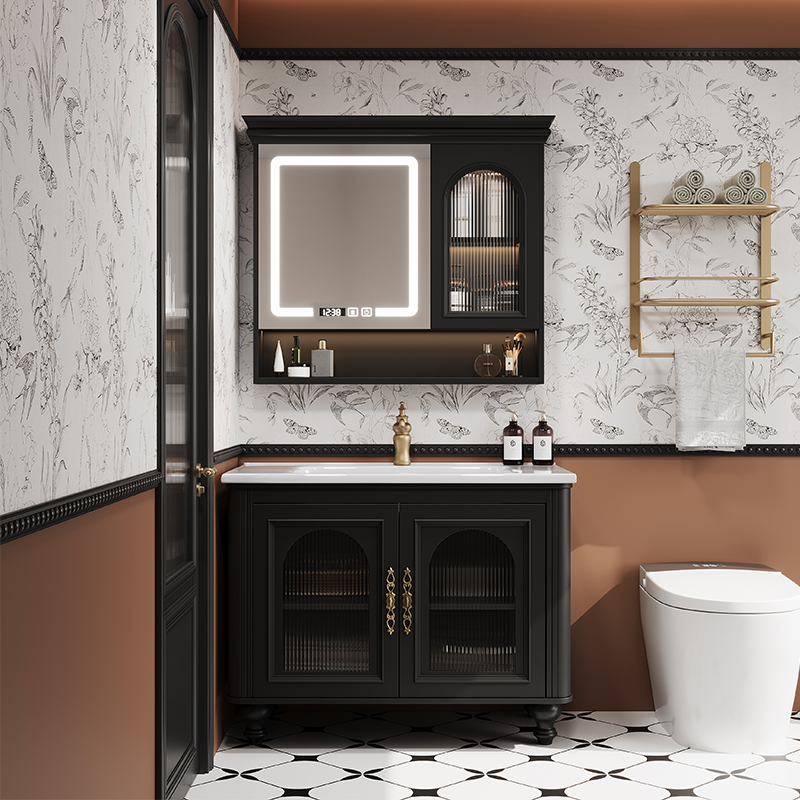 French Retro Bathroom Cabinet  - огляд і ціна Home Bathroom Vanity Combo